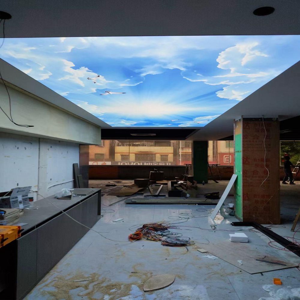 stretch ceiling installation