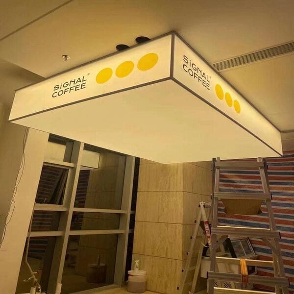 Physical 3D stretch ceiling structure with custom profiles