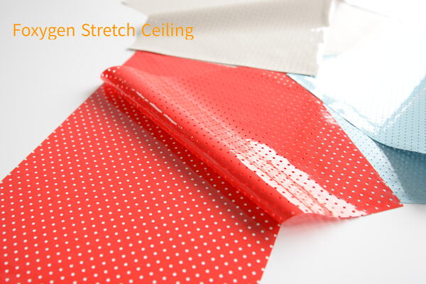 B2B buyer evaluating stretched fabric acoustic ceiling samples and specifications